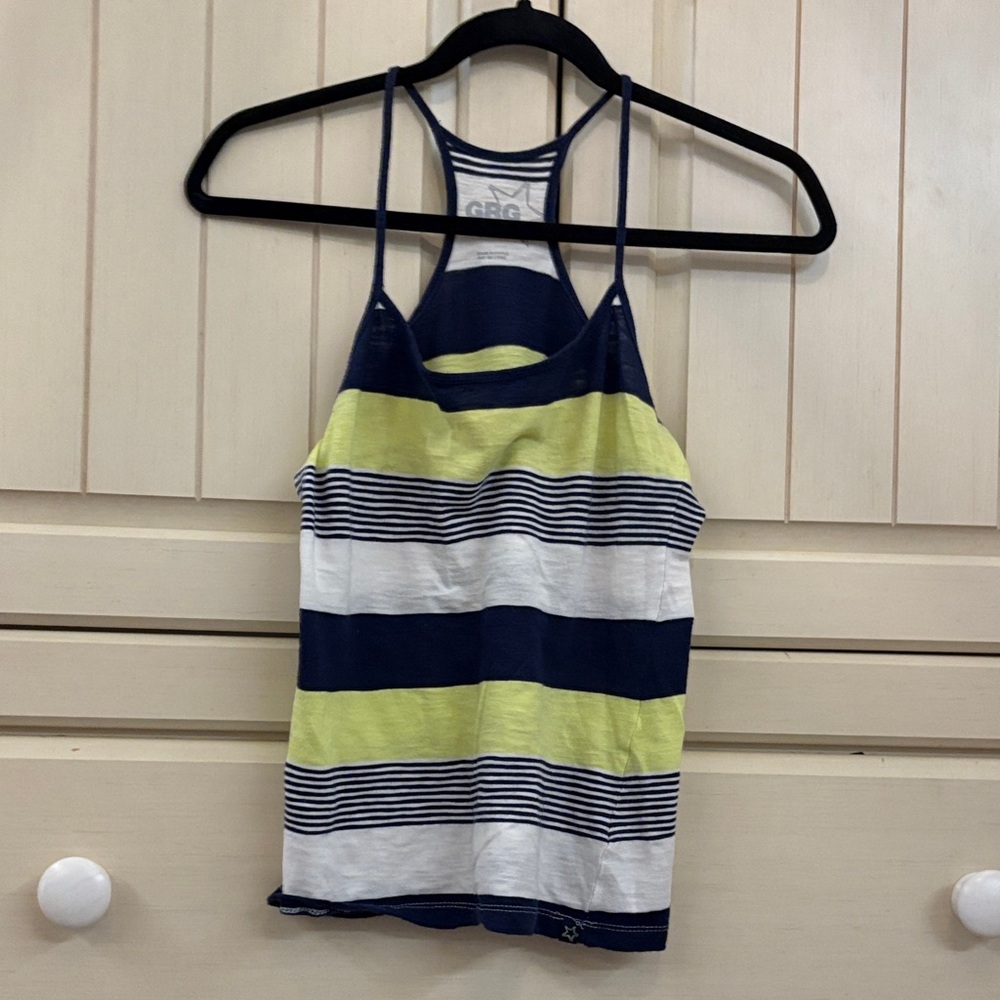 Garage Kids Camisole - Navy, Yellow, White Stripes